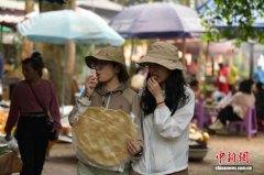 特写：在曼龙勒古寨“摆”出一个春天